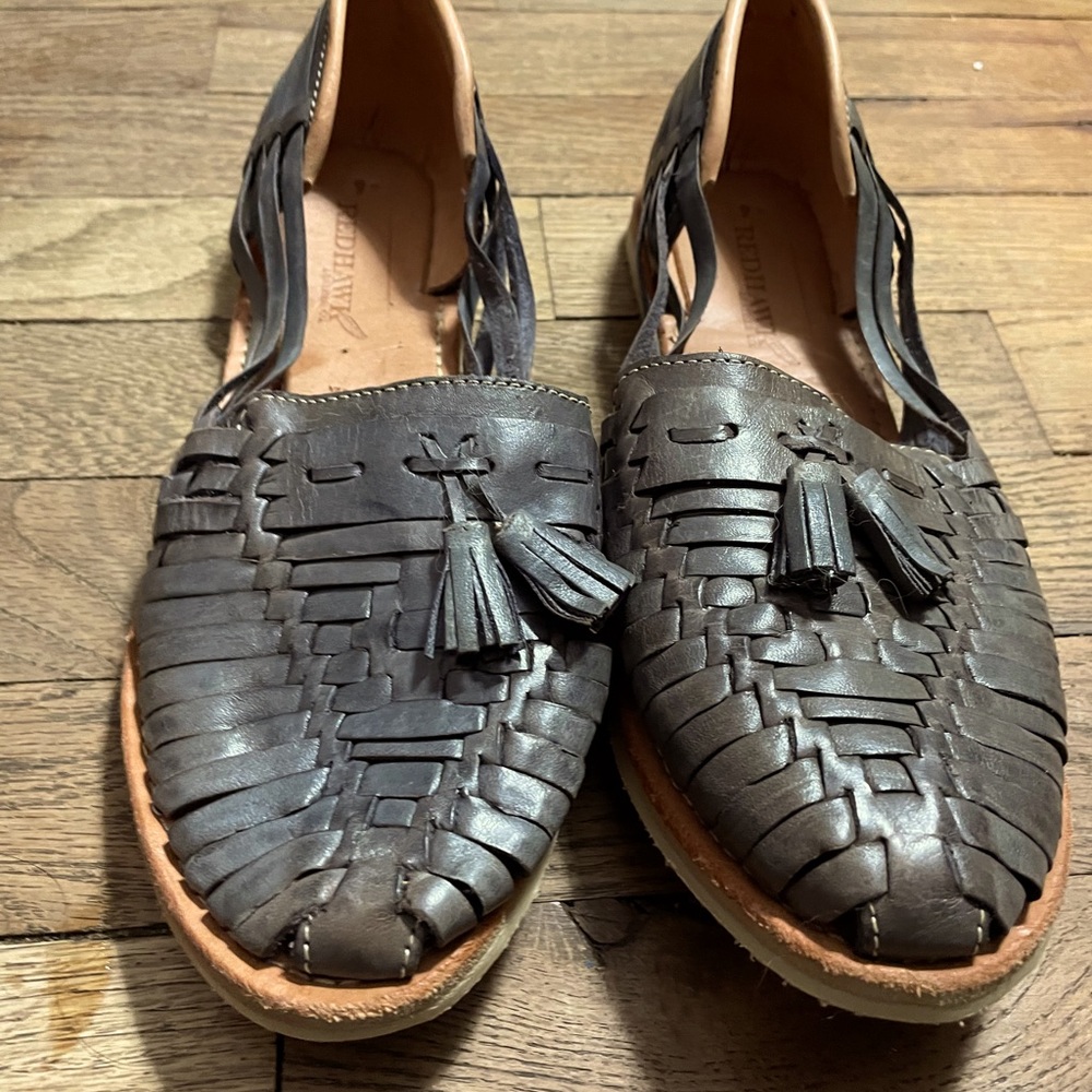 Redhawk Women’s Leather Sandals “Huaraches“ Size 9